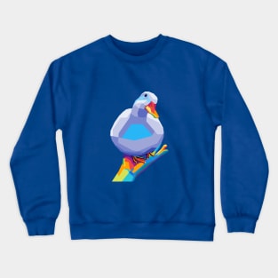 Duck on Palm Meme Pop Art Crewneck Sweatshirt